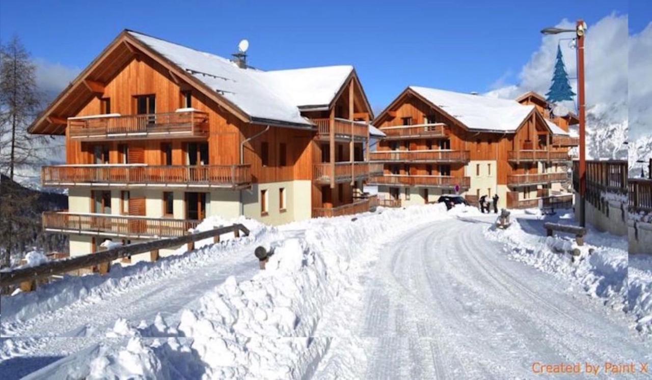 Chalet De Bois Mean Les Orres Exterior foto
